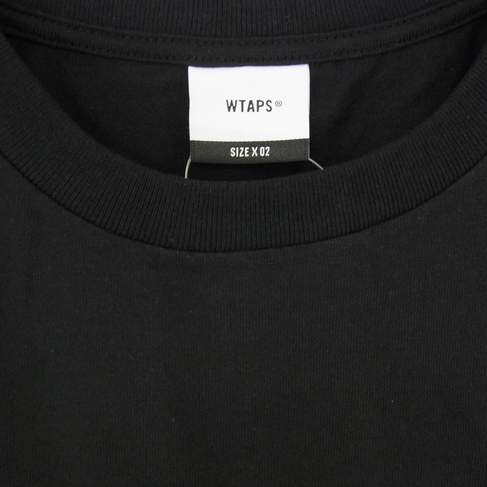 WTAPS ダブルタップス 24SS 241ATDT-STM05S Wut Plain SS Cotton プリント 半袖 Tシャツ ブラック系 X2【美品】【中古】