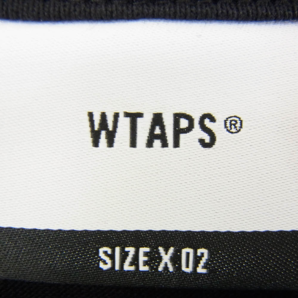 WTAPS ダブルタップス 24SS 241ATDT-STM05S Wut Plain SS Cotton プリント 半袖 Tシャツ ブラック系 X2【美品】【中古】