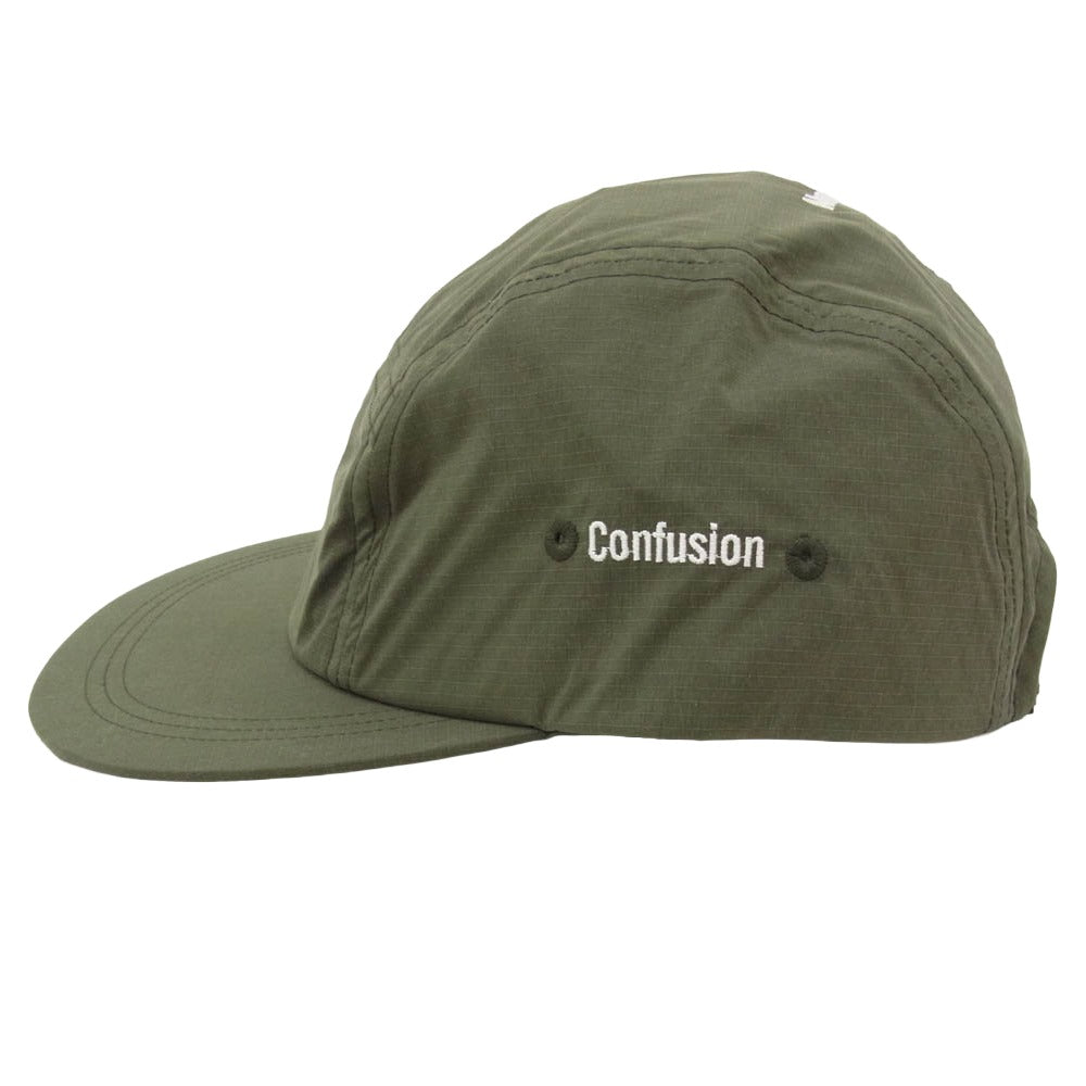 WTAPS ダブルタップス 24SS 241HCDT-HT11 T-5 02 Cap Nylon. Ripstop. Sign ロゴ刺繍 リップストップ ナイロン キャップ 帽子 カーキ系 X00【極上美品】【中古】