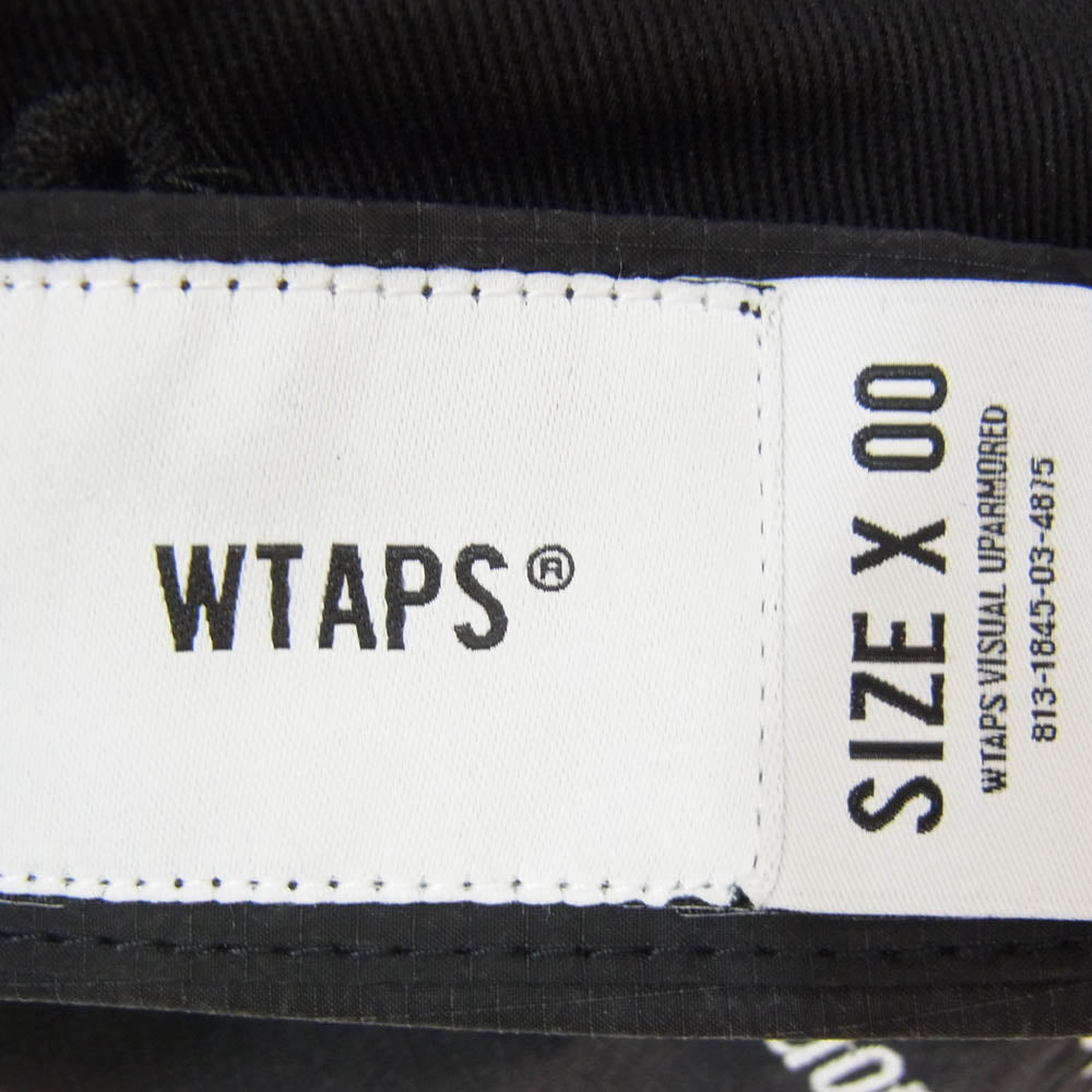 WTAPS ダブルタップス 24SS 241HCDT-HT11 T-5 02 Cap Nylon. Ripstop. Sign ロゴ刺繍 リップストップ ナイロン キャップ 帽子 ブラック系 X00【極上美品】【中古】