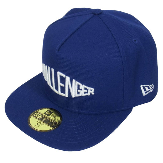 CHALLENGER チャレンジャー NEW ERA ニューエラ x NEW ERA ニューエラ 59Fifty Logo Cap ロゴ ベースボールキャップ 帽子 ブルー系 7 1/2【美品】【中古】