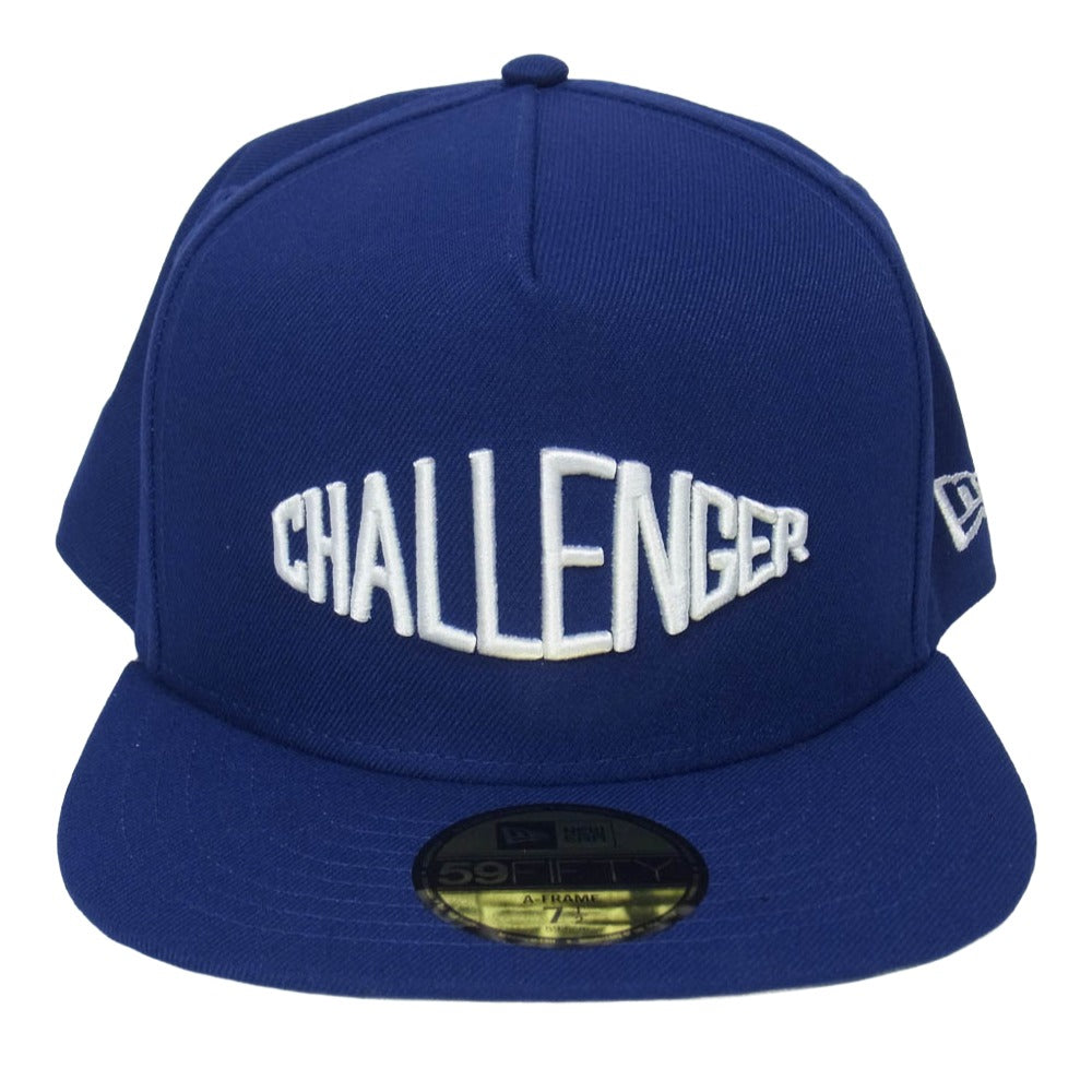 CHALLENGER チャレンジャー NEW ERA ニューエラ x NEW ERA ニューエラ 59Fifty Logo Cap ロゴ ベースボールキャップ 帽子 ブルー系 7 1/2【美品】【中古】