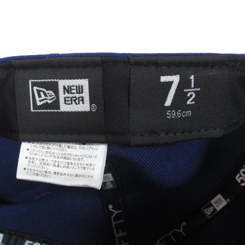 CHALLENGER チャレンジャー NEW ERA ニューエラ x NEW ERA ニューエラ 59Fifty Logo Cap ロゴ ベースボールキャップ 帽子 ブルー系 7 1/2【美品】【中古】