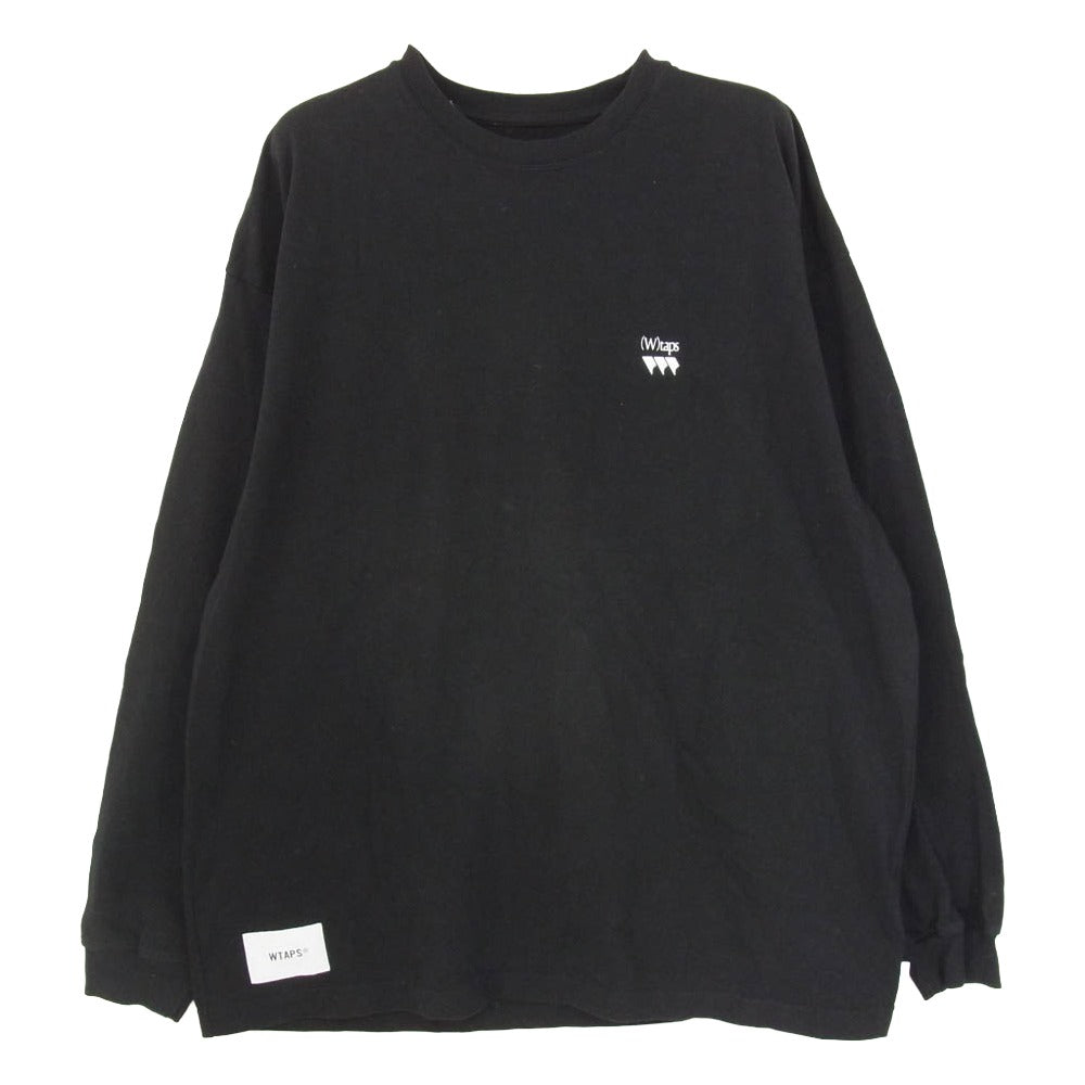 WTAPS ダブルタップス 24SS 241ATDT-CSM14 OBJ 02 LS Cotton プリント ロンT 長袖 カットソー ブラック系 X03【中古】