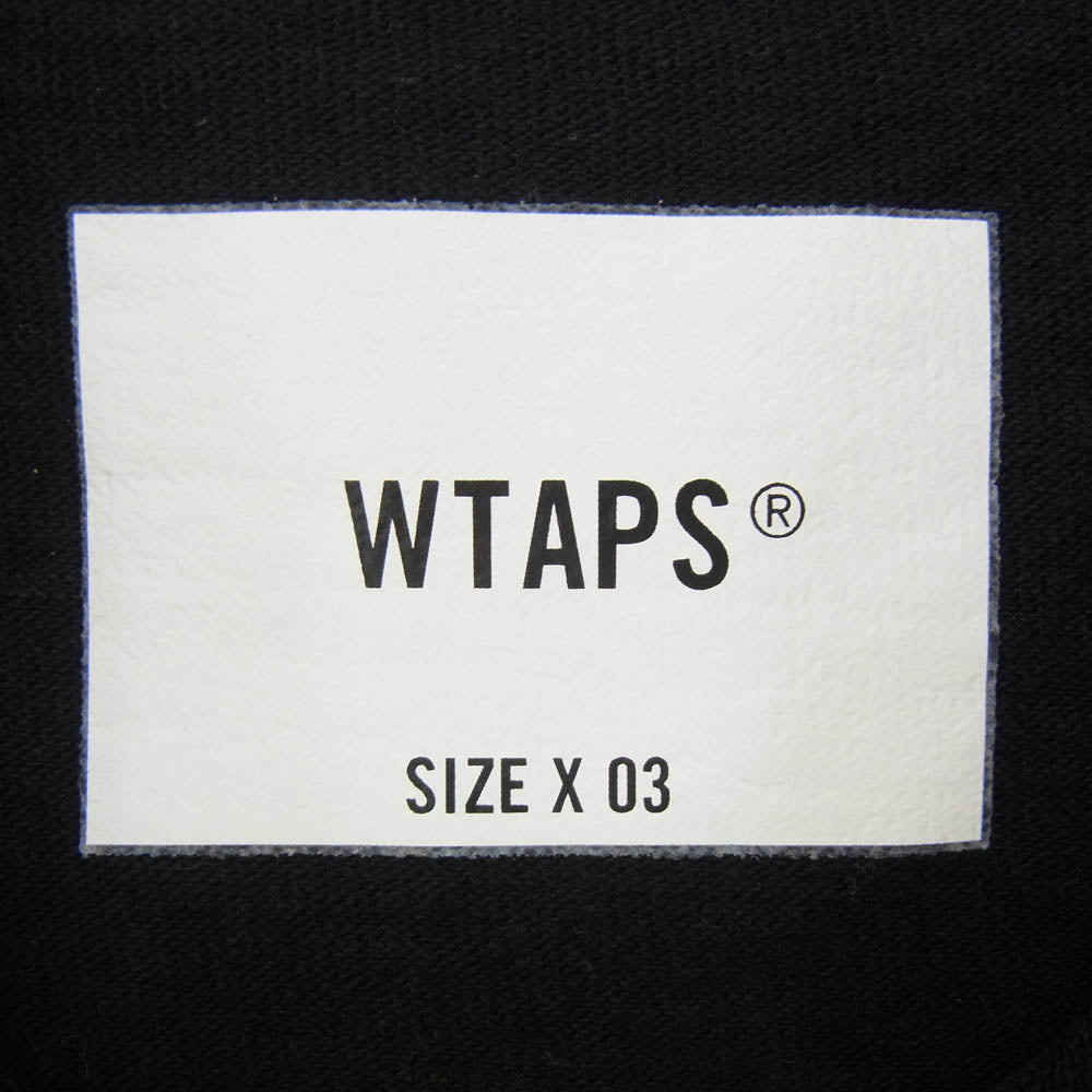 WTAPS ダブルタップス 24SS 241ATDT-CSM14 OBJ 02 LS Cotton プリント ロンT 長袖 カットソー ブラック系 X03【中古】