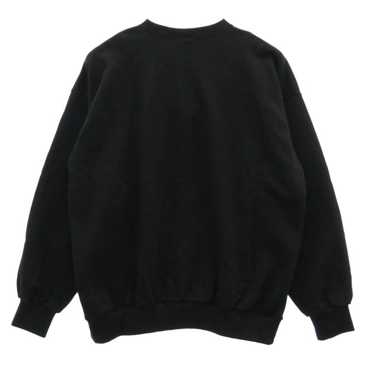 WTAPS ダブルタップス 25AW BRICK SWEATER COTTON ブリック コットン クルーネック スウェット トレーナー ブラック系 03【美品】【中古】