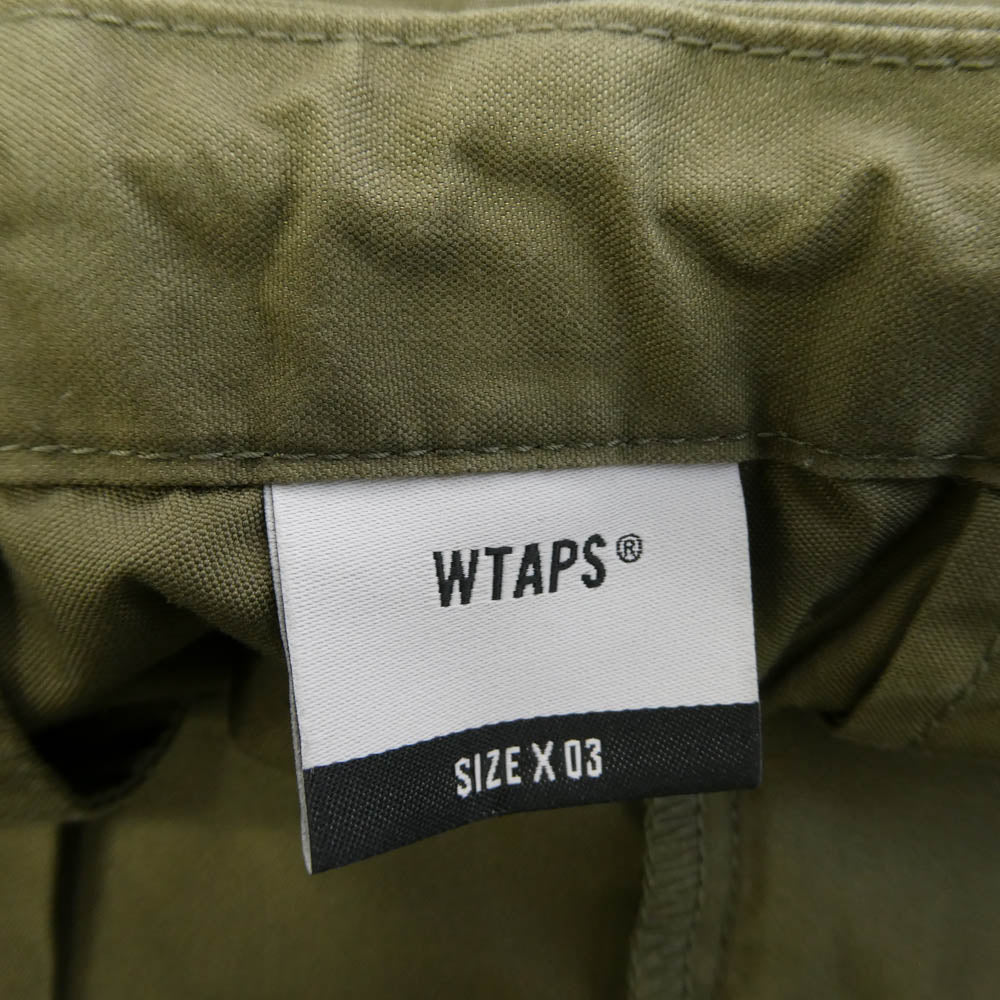 WTAPS ダブルタップス 23SS 231WVDT-PTM06 MILS0001 SHORTS NYCO. OXFORD 6ポケット ドローコード ハーフ ショート パンツ ショーツ カーキ系 03【中古】