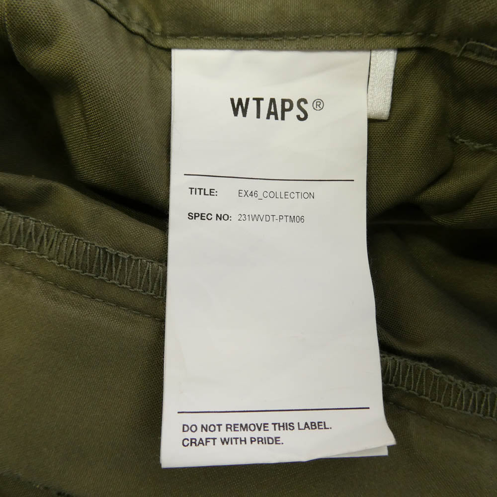 WTAPS ダブルタップス 23SS 231WVDT-PTM06 MILS0001 SHORTS NYCO. OXFORD 6ポケット ドローコード ハーフ ショート パンツ ショーツ カーキ系 03【中古】
