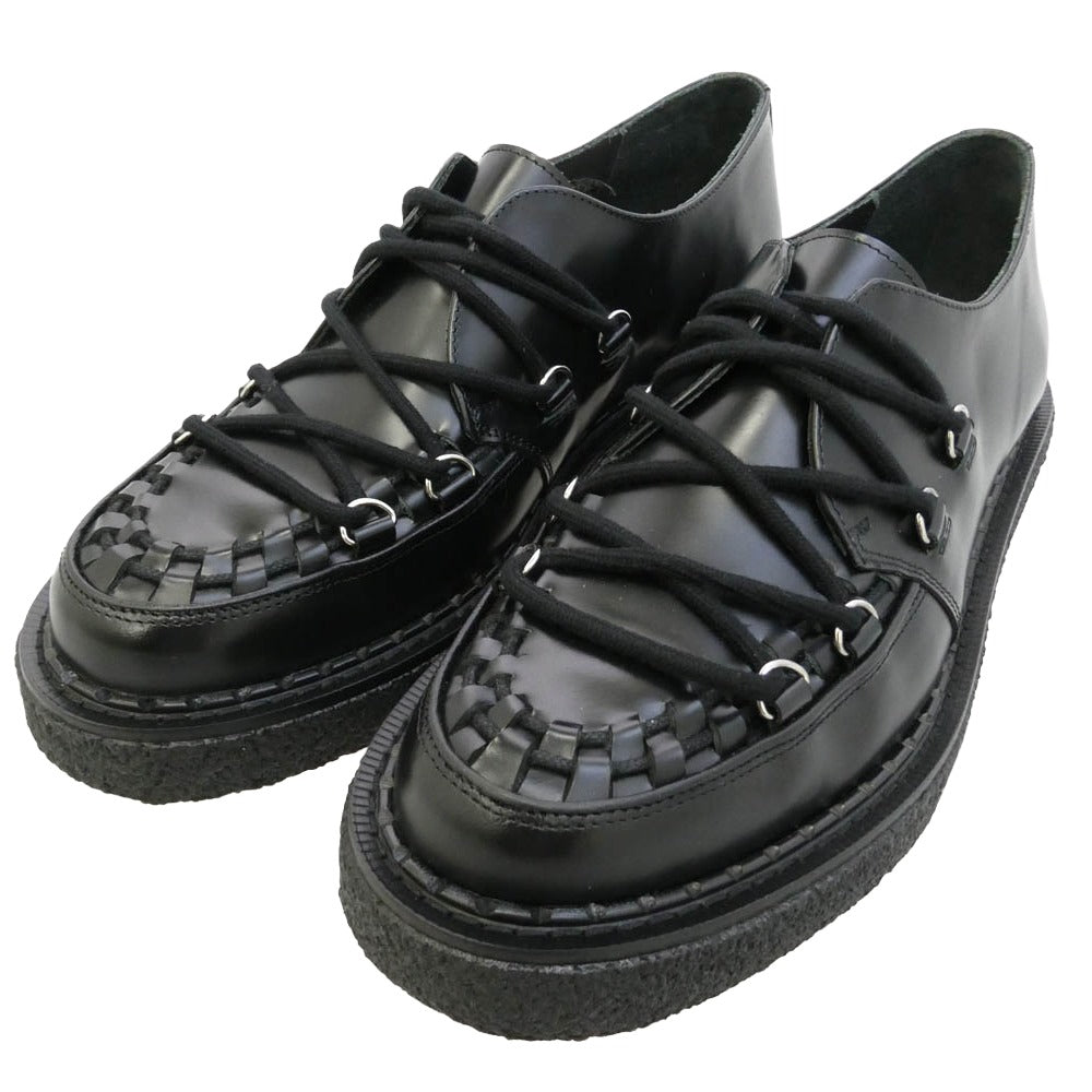 uniform experiment ユニフォームエクスペリメント GEORGE COX ジョージコックス UE-252081 x GEORGE COX ジョージコックス Tie-Down Hatton タイダウン ハットン レザー ドレスシューズ ブラック系 28cm【極上美品】【中古】