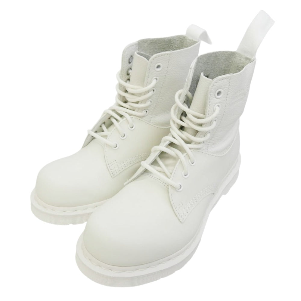 MAISON MARGIELA メゾンマルジェラ Dr.Martens ドクターマーチン SH3WU0013 MM6 エムエムシックス x DR MARTENS ドクターマーチン NO STEEL TOE ノースチールトゥー ブーツ ホワイト系 39【新古品】【未使用】【中古】