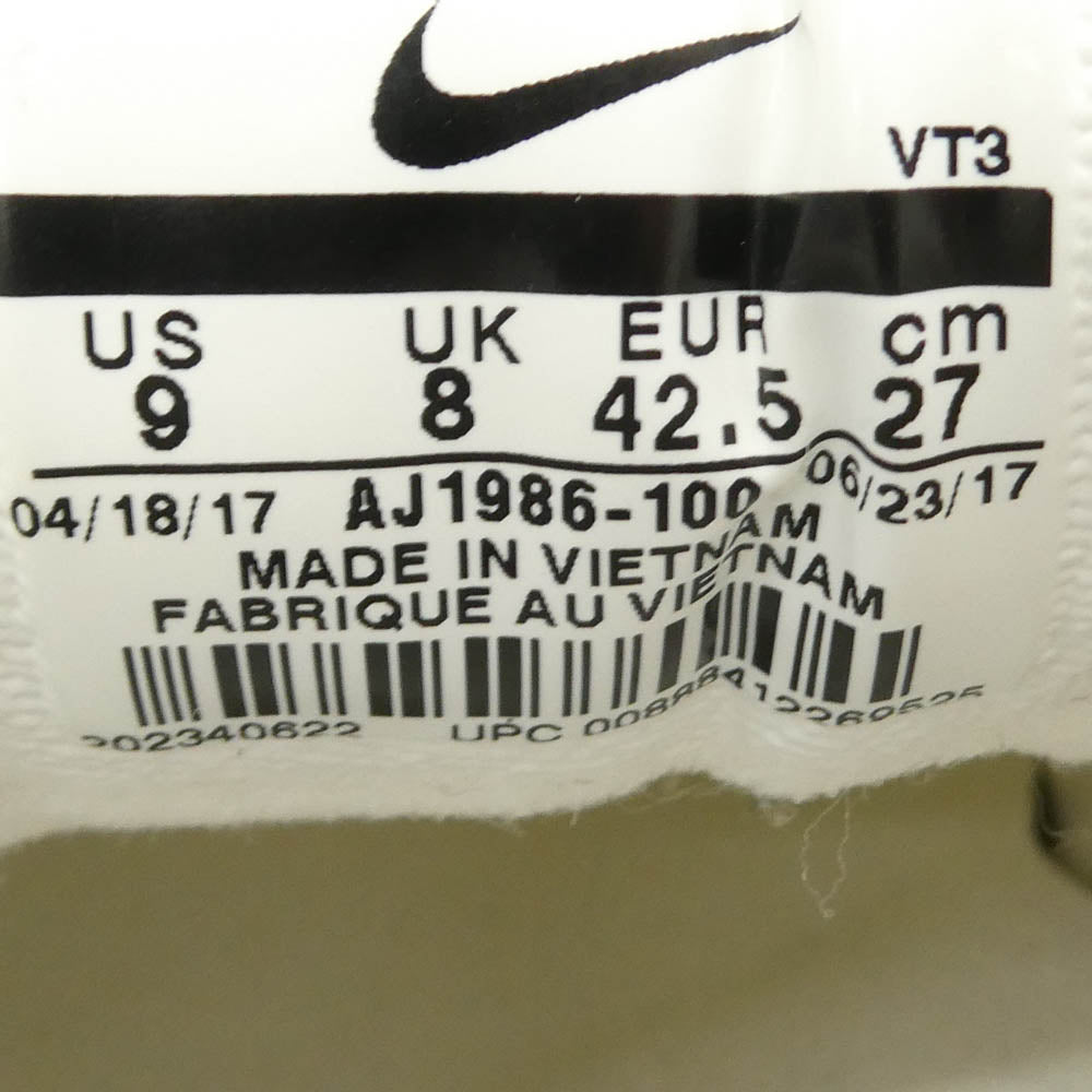 NIKE ナイキ UNDEFEATED アンディフィーテッド AJ1986-100 ×UNDEFEATED アンディフィーテッド Air Max 97 OG エアマックス ローカット スニーカー ホワイト系 27cm【中古】