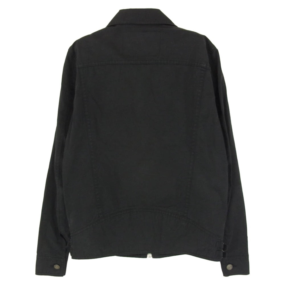 RUDE GALLERY BLACK REBEL ルードギャラリーブラックレーベル SKULL FLIGHT スカル フライト ワッペン ジップ ジャケット ブラック系 S【中古】