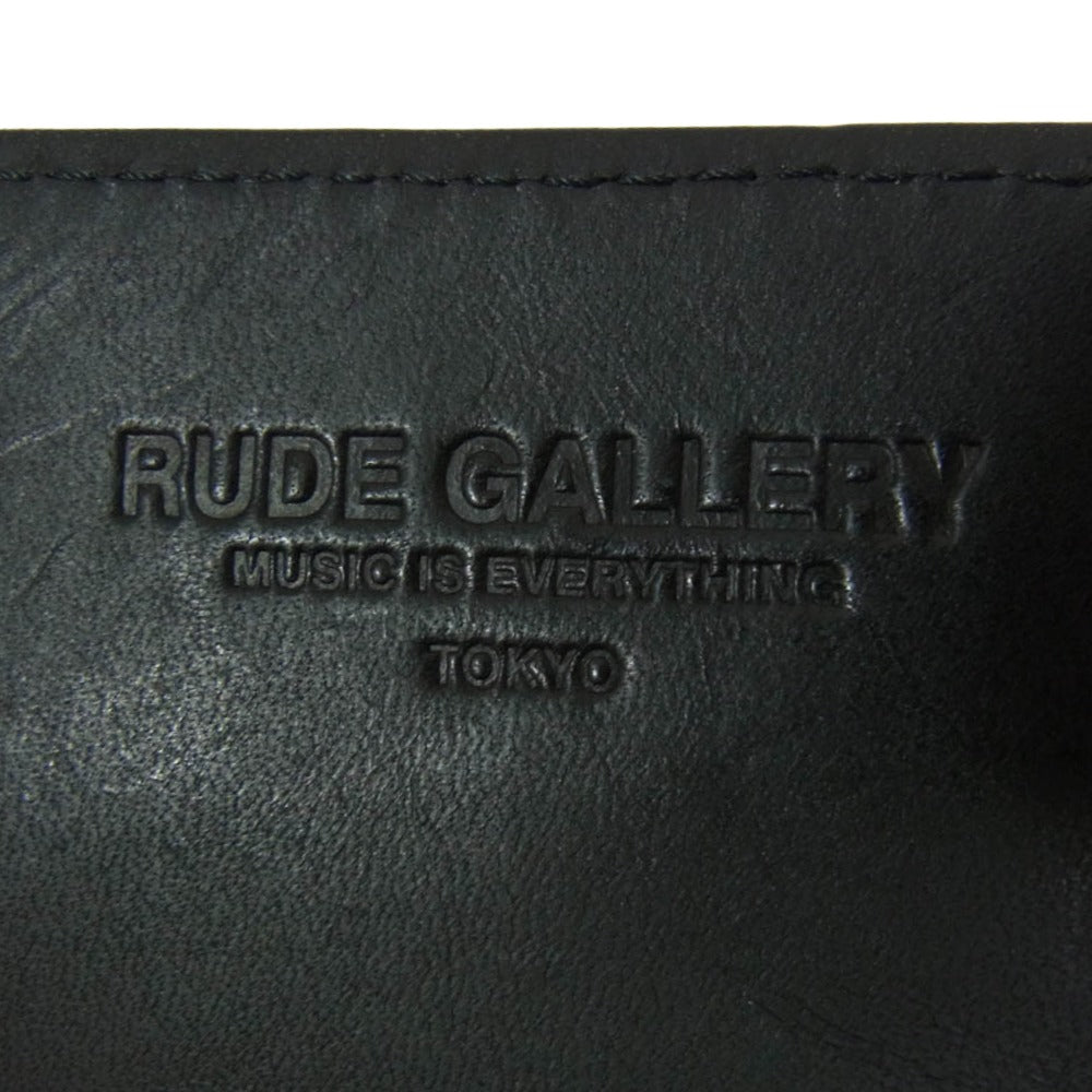 RUDE GALLERY ルードギャラリー RG1423 THREE FOLD WALLET SKULL スリー フォールド スカル 三つ折り レザー ウォレット 財布 ブラック系【中古】
