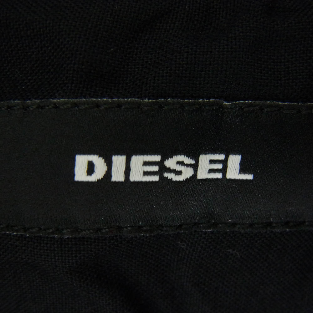 DIESEL ディーゼル グラフィックカモ パディング シャツ ジャケット S-LATE カモ柄 レーヨン 中綿 ジャケット ブラウン系 L【中古】