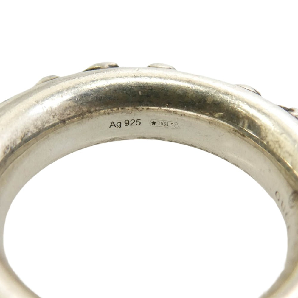 GUCCI グッチ インターロッキングG フラワー リング 925 SILVER シルバー系 約11号【中古】