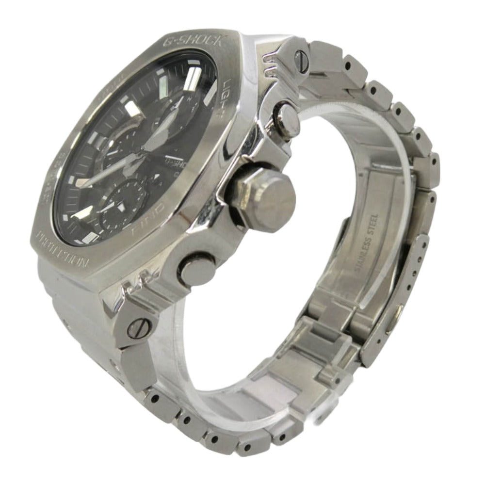 CASIO G-SHOCK カシオ ジーショック GMC-B2100D-1AJF GMC-B2100 SERIES フルメタル ソーラー クォーツ 黒文字盤 ステンレススチール 腕時計 シルバー系 グレー系【中古】