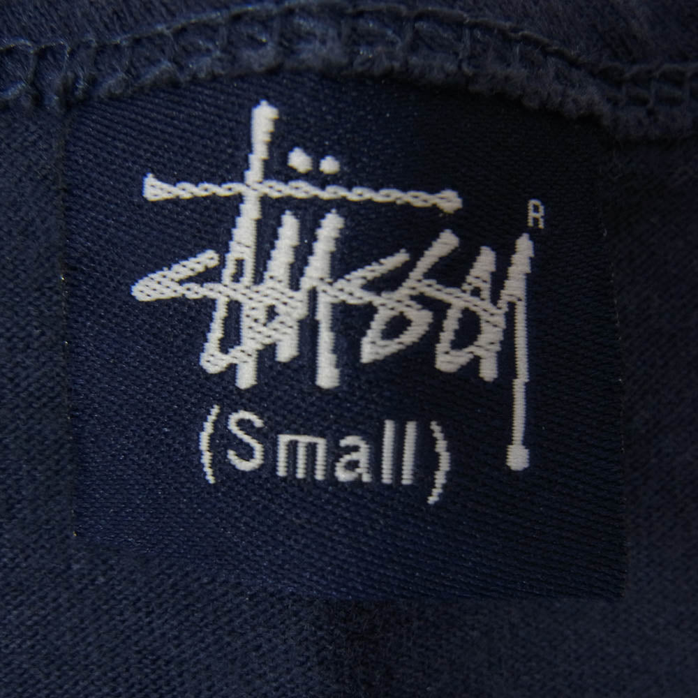 STUSSY ステューシー 00s S ロゴ プリント タンクトップ ネイビー系 S【中古】