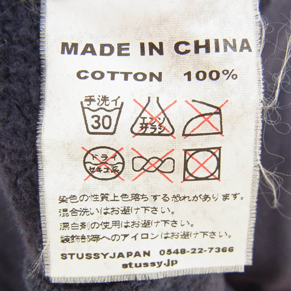 STUSSY ステューシー オールド クラウンタグ スカル プリント ショーツ ネイビー系 M【中古】