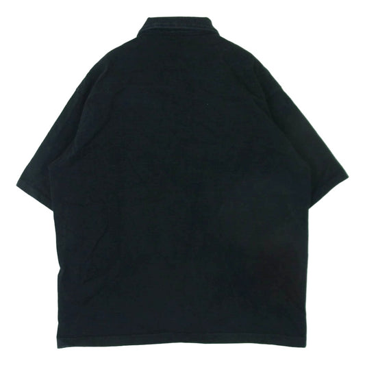 AURALEE オーラリー 19SS A9SP01AR STAND UP HALF ZIP POLO ポロ シャツ コットン 日本製 ブラック系 3【中古】