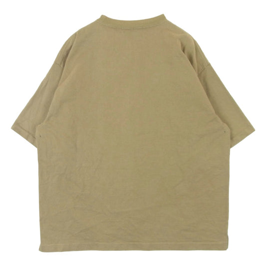 AURALEE オーラリー 16SS A6ST01SU TAND-UP TEE スタンドアップ 半袖 Tシャツ コットン 日本製 ベージュ系 5【中古】
