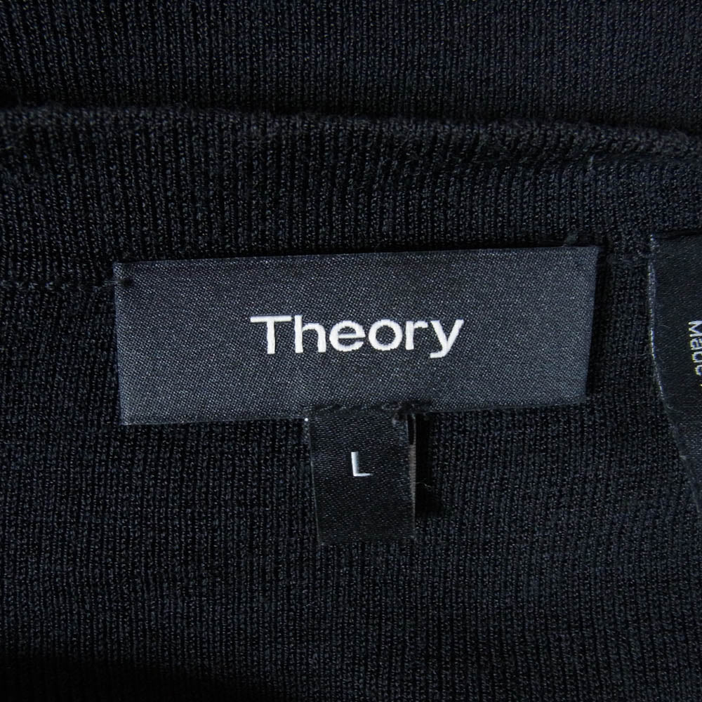 theory セオリー VALLIER ヘンリーネック ニット ブラック系 L【中古】