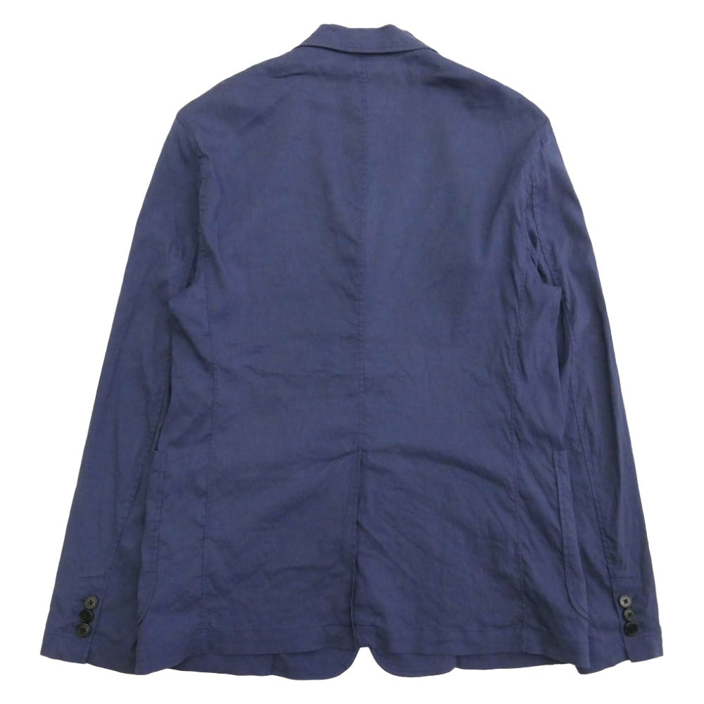 theory セオリー CLINTON PA SH A リネン混 テーラード ジャケット テーパード パンツ セットアップ ブルー ネイビー系 S【中古】
