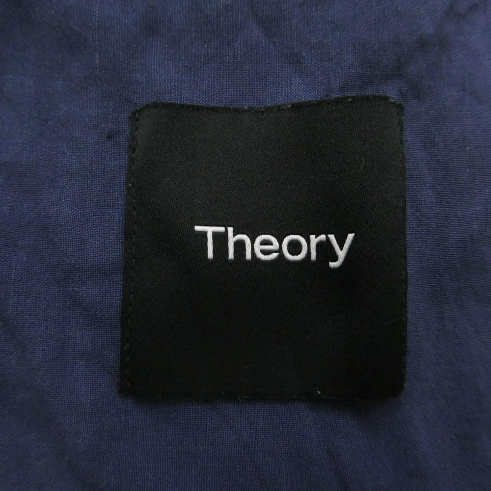 theory セオリー CLINTON PA SH A リネン混 テーラード ジャケット テーパード パンツ セットアップ ブルー ネイビー系 S【中古】