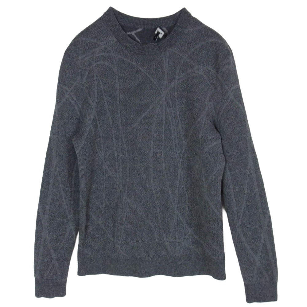 theory セオリー 02-6103016 VELOS JQ ウール100％ ニット セーター グレー系 L【中古】