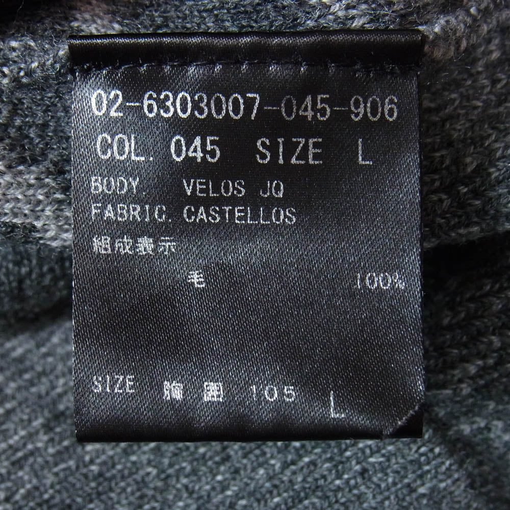 theory セオリー 02-6103016 VELOS JQ ウール100％ ニット セーター グレー系 L【中古】