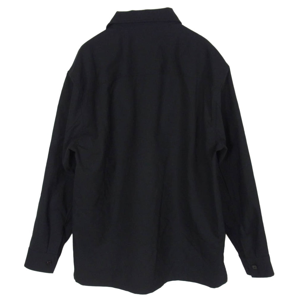 theory セオリー 23AW 02-3309003 CLYFFORD A BOND WOOLTWILL シャツ ジャケット ブラック系 XS【中古】