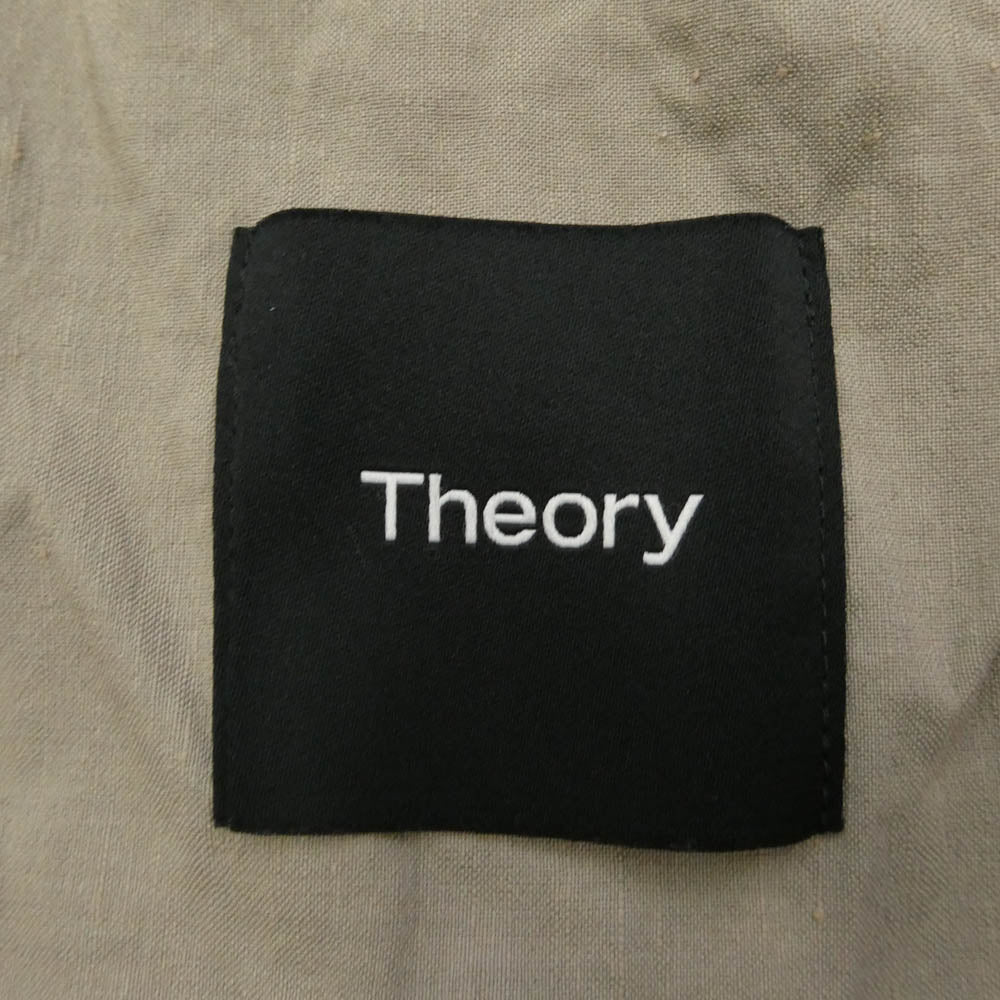 theory セオリー 22AW CLINTON PA SH A リネン混 テーラード ジャケット テーパード パンツ セットアップ ベージュ ベージュ系 S【中古】