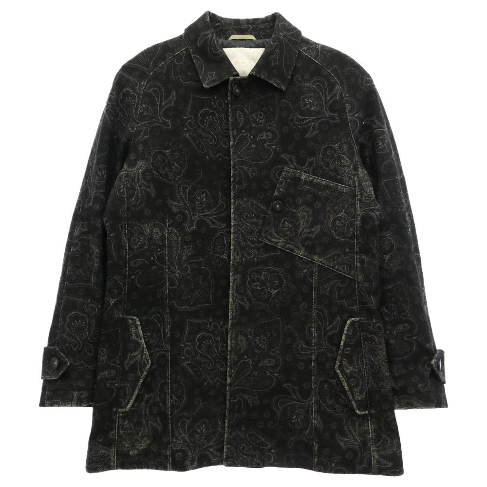 TATRAS タトラス 14AW MTA15A4304 ATELIER LINE アトリエライン ペイズリー ダウン コート ブラック系 03【中古】