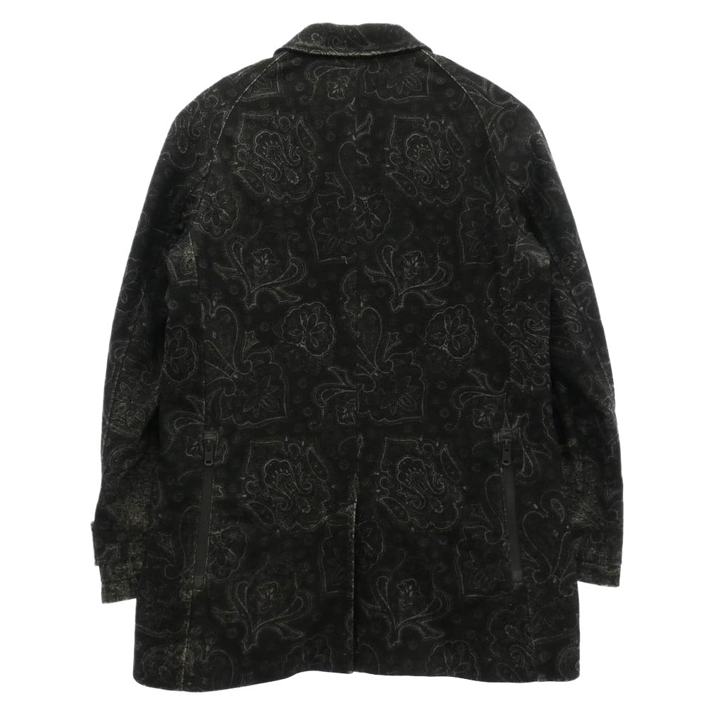 TATRAS タトラス 14AW MTA15A4304 ATELIER LINE アトリエライン ペイズリー ダウン コート ブラック系 03【中古】