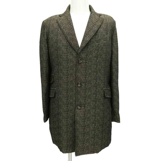 TATRAS タトラス 17AW MTA17A4434 ATELIER LINE TANARO アトリエライン タナロ ダウン チェスターコート ベージュ系 ブラック系 L 03【中古】