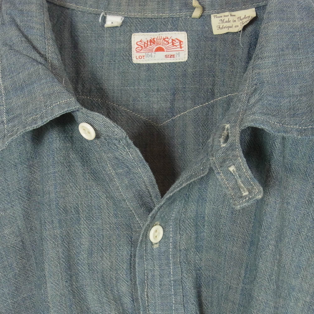 Levi's リーバイス PC9-34497-0004 LVC Vintage Clothing SUN SET ヴィンテージ クロージング サンセット プルオーバー シャツ インディゴブルー系 M【中古】