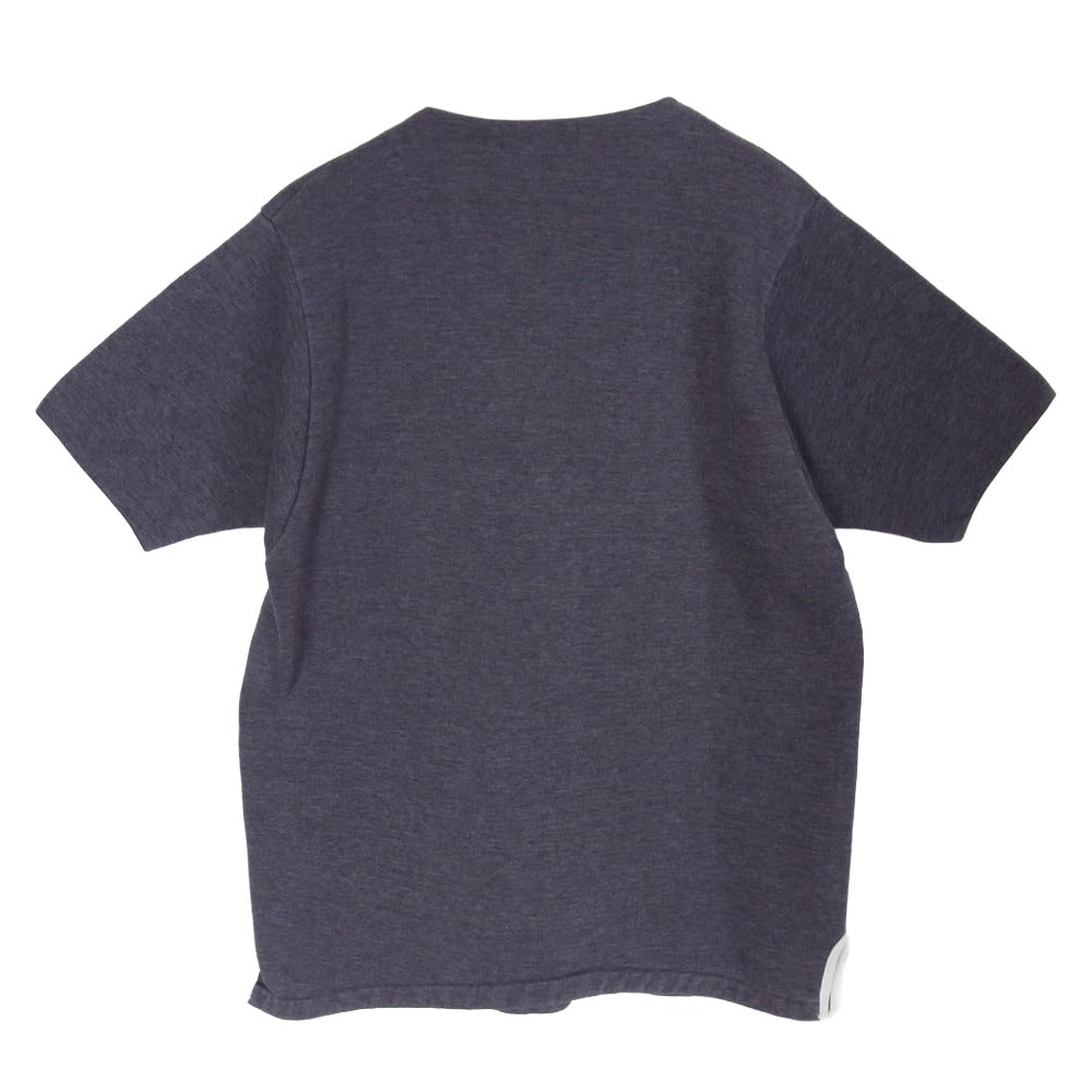 Champion チャンピオン ヴィンテージ ランタグ ヘンリーネック 半袖 スウェット ダークグレー系 L【中古】
