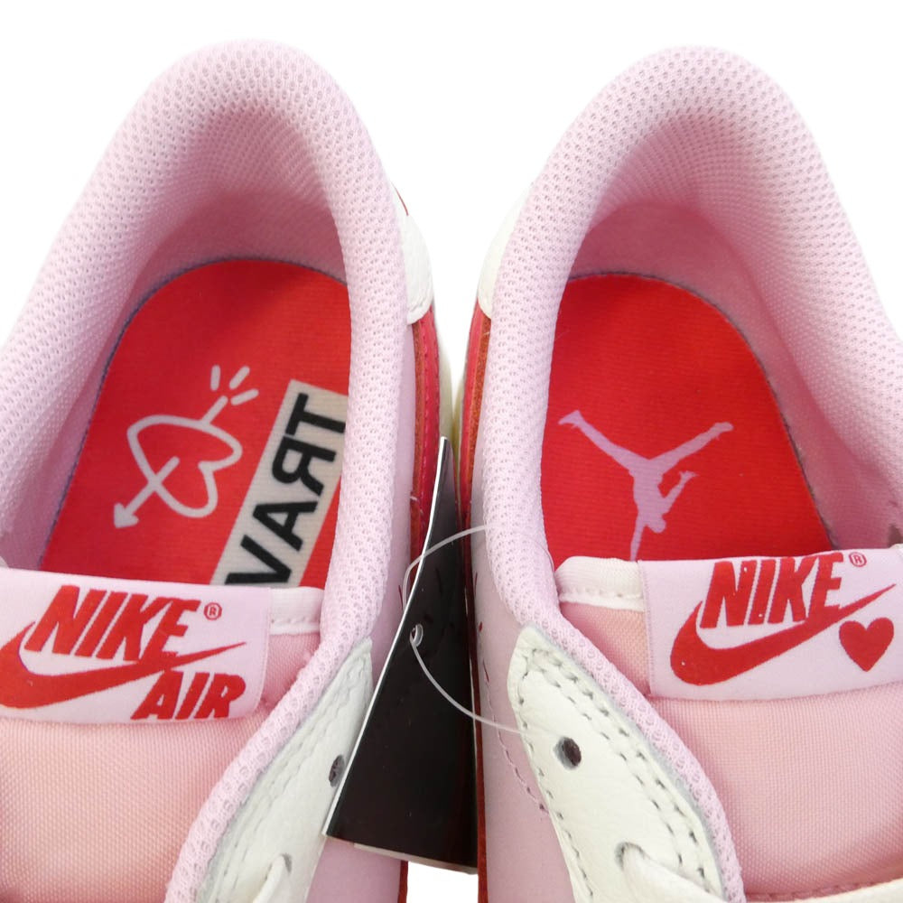 NIKE ナイキ IQ7604-101 【フェイクバスターズ鑑定済】 × Travis Scott トラヴィススコット × Air Jordan 1 Retro Low OG Sail Tropical Pink エアジョーダン1 レトロ ロー ローカットスニーカー ピンク系 ホワイト系 29cm【新古品】【未使用】【中古】