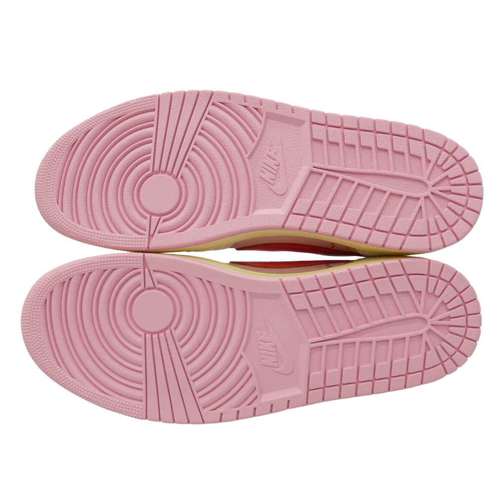 NIKE ナイキ IQ7604-101 【フェイクバスターズ鑑定済】 × Travis Scott トラヴィススコット × Air Jordan 1 Retro Low OG Sail Tropical Pink エアジョーダン1 レトロ ロー ローカットスニーカー ピンク系 ホワイト系 29cm【新古品】【未使用】【中古】