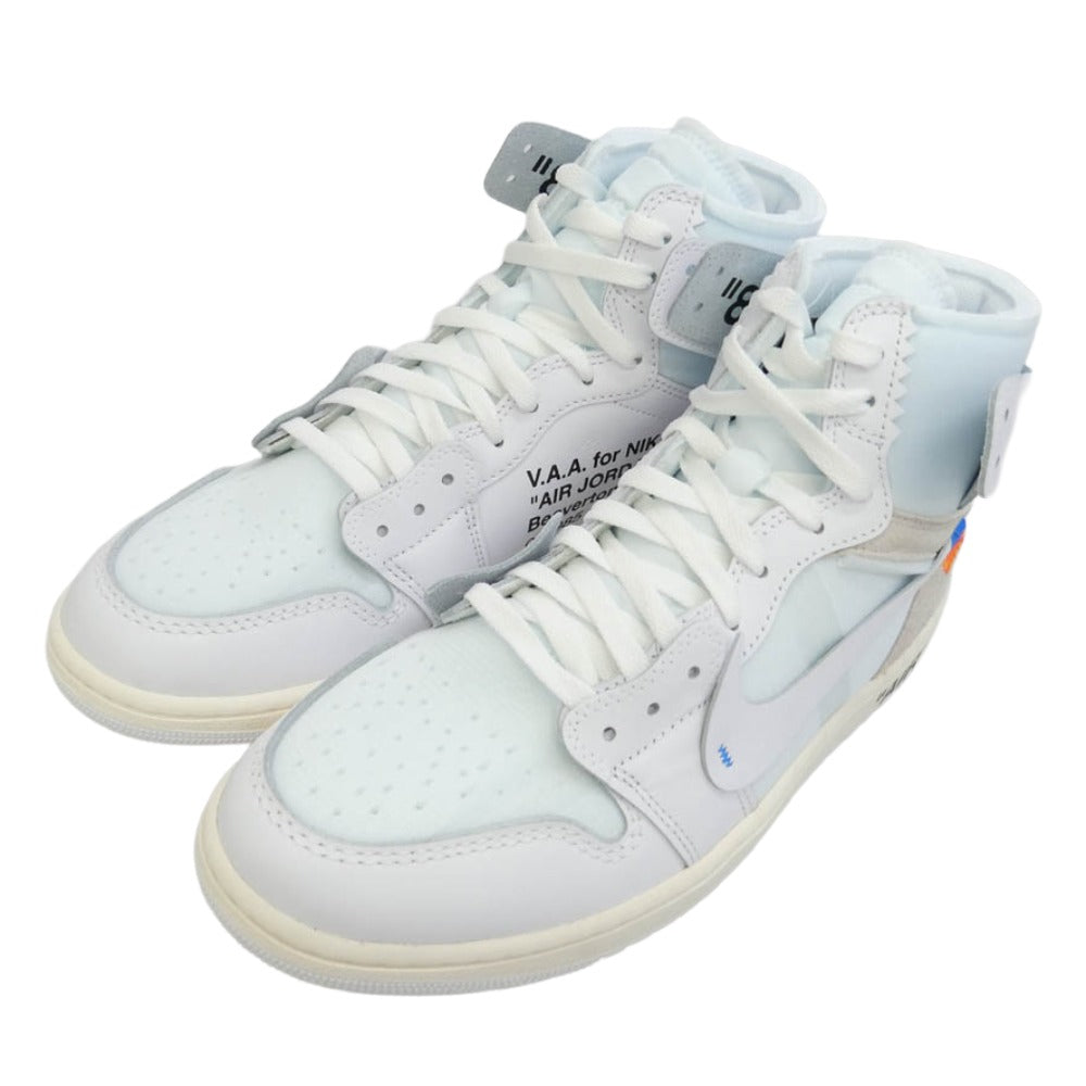 NIKE ナイキ AA3834-100 【フェイクバスターズ鑑定済】 × Virgil Abloh Archive V.A.A. ヴァージルアブローアーカイブ × Air Jordan 1 Retro High OG Alaska エアジョーダン1 レトロ ハイ OG アラスカ ハイカットスニーカー ホワイト系 29cm【新古品】【未使用】【中古】