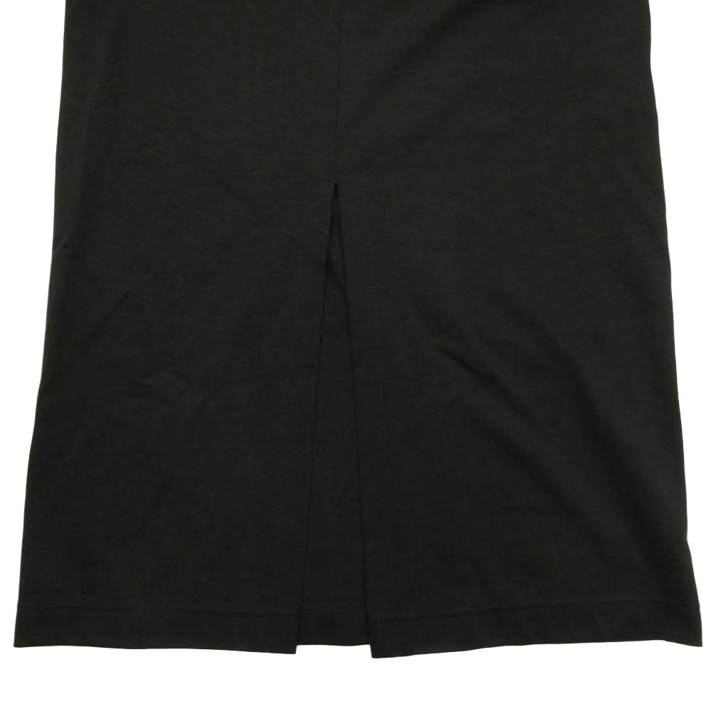 マメクロゴウチ MM23PF-JS735 Cotton Jersey Dress コットン ジャージー ドレス 長袖 ワンピース ブラック系 3【中古】