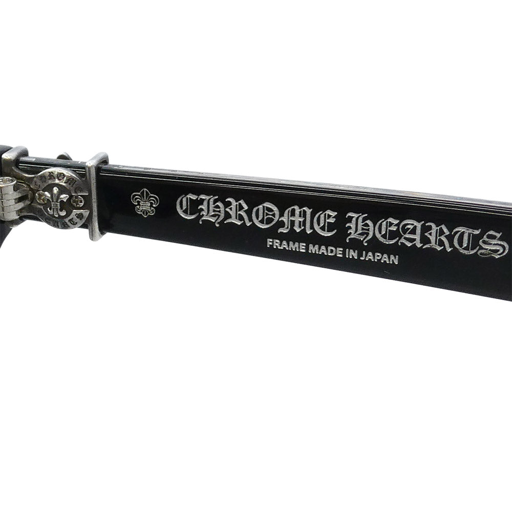 CHROME HEARTS クロムハーツ（原本無） PENETRANUS REX BSフレア ウェリントン サングラス アイウェア ブラック系 49□23-143【中古】 CHROME HEARTS クロムハーツ（原本無） PENETRANUS REX BSフレア