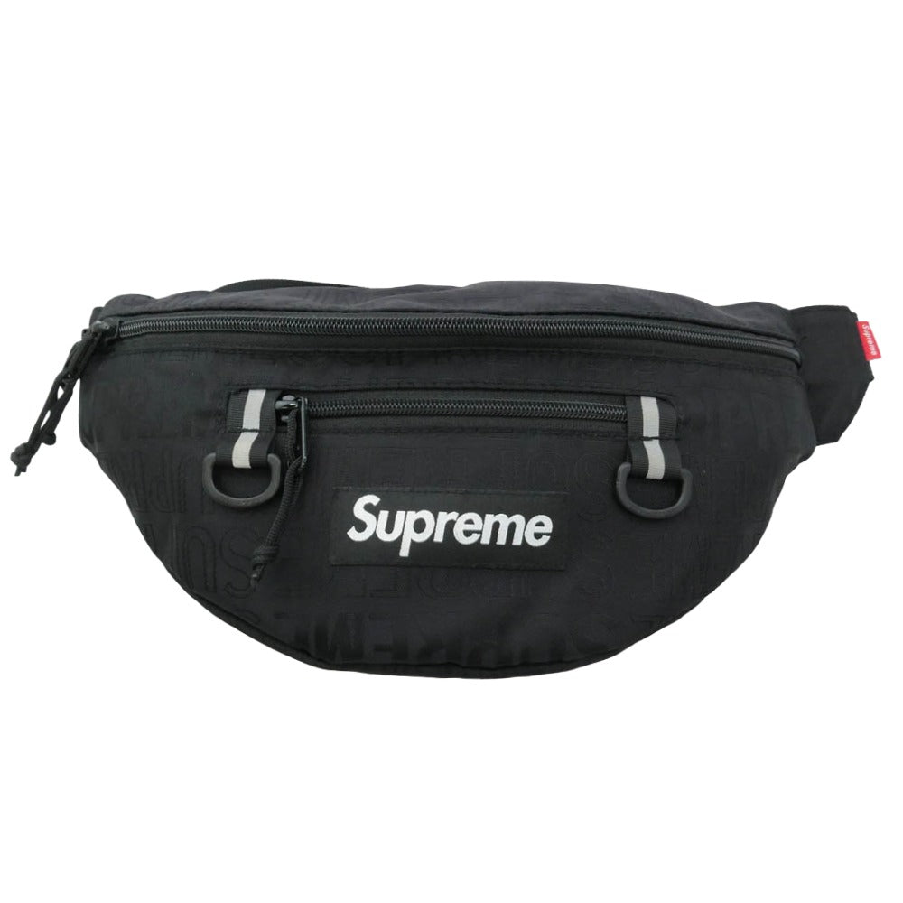 Supreme シュプリーム 19SS Waist Bag ウエストバック 総柄 ブラック系【中古】