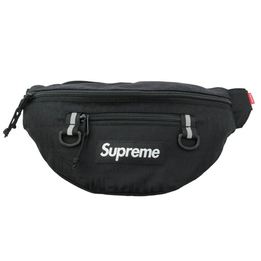 Supreme シュプリーム 19SS Waist Bag ウエストバック 総柄 ブラック系【中古】