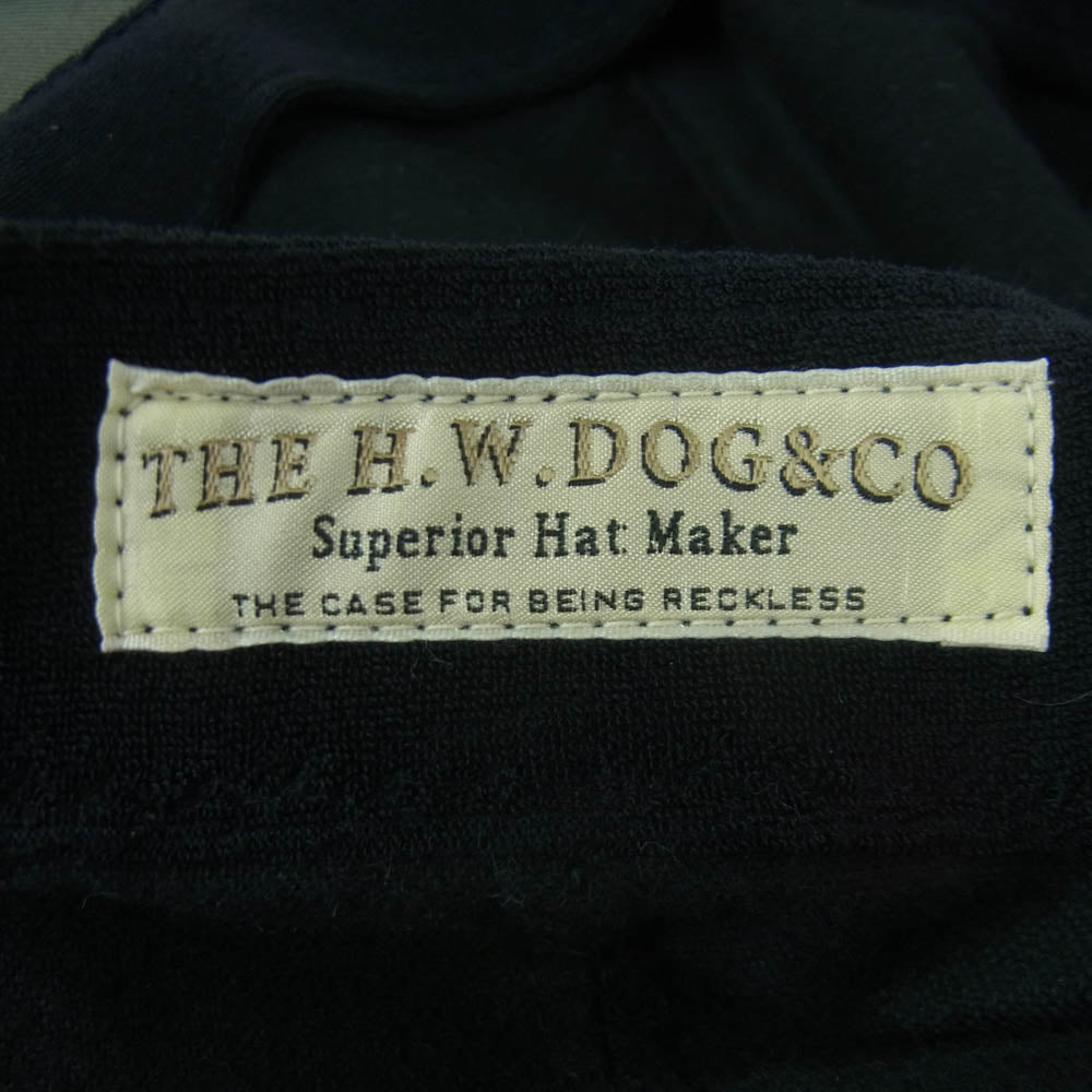 THE H.W.DOG&CO. ザエイチダブリュウドッグアンドコー HD Hommage Union Cap マージュ ユニオン キャップ 帽子 ブラック系【中古】