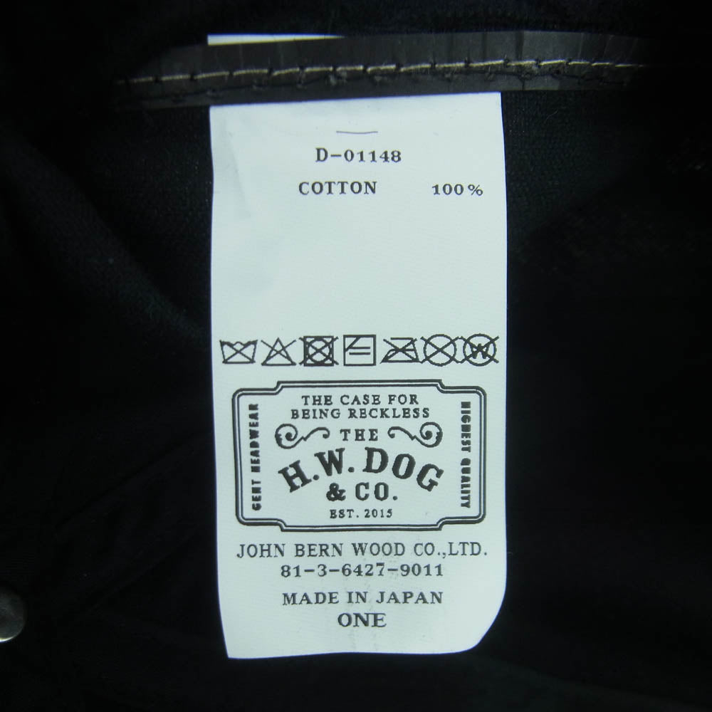 THE H.W.DOG&CO. ザエイチダブリュウドッグアンドコー HD Hommage Union Cap マージュ ユニオン キャップ 帽子 ブラック系【中古】