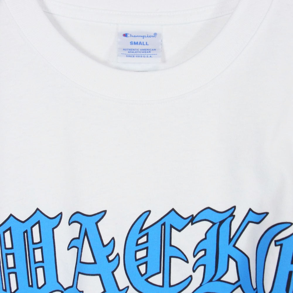 WACKO MARIA ワコマリア Champion チャンピオン 26SS × CHAMPION HEAVY WEIGHT T-SHIRT チャンピオン ヘビーウェイト ロゴT シャツ ホワイト系 S【中古】