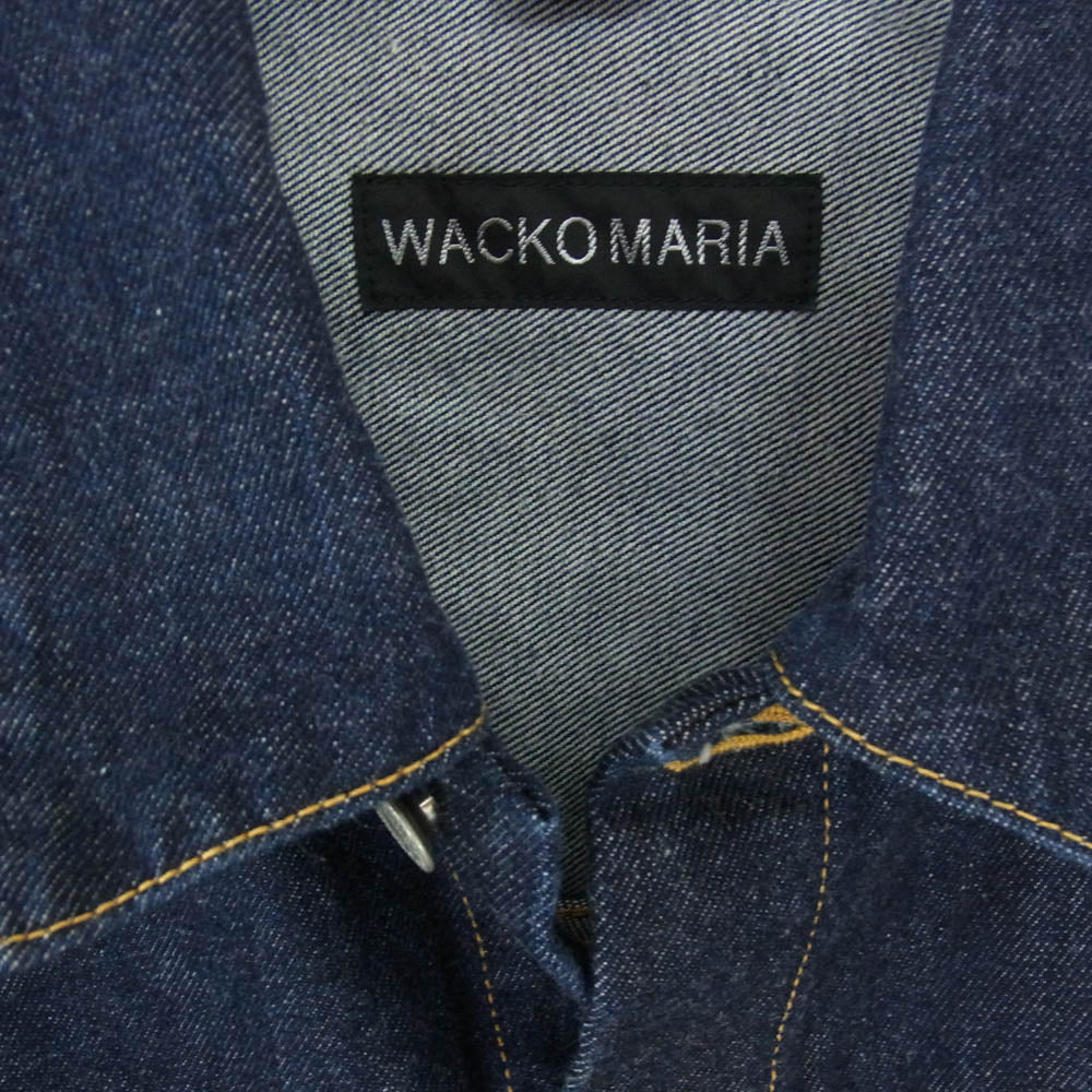 WACKO MARIA ワコマリア 26SS 26SS-WMO-BL07 TRUCKER JACKET INDIGO デニム トラッカー ジャケット インディゴブルー系 M【中古】