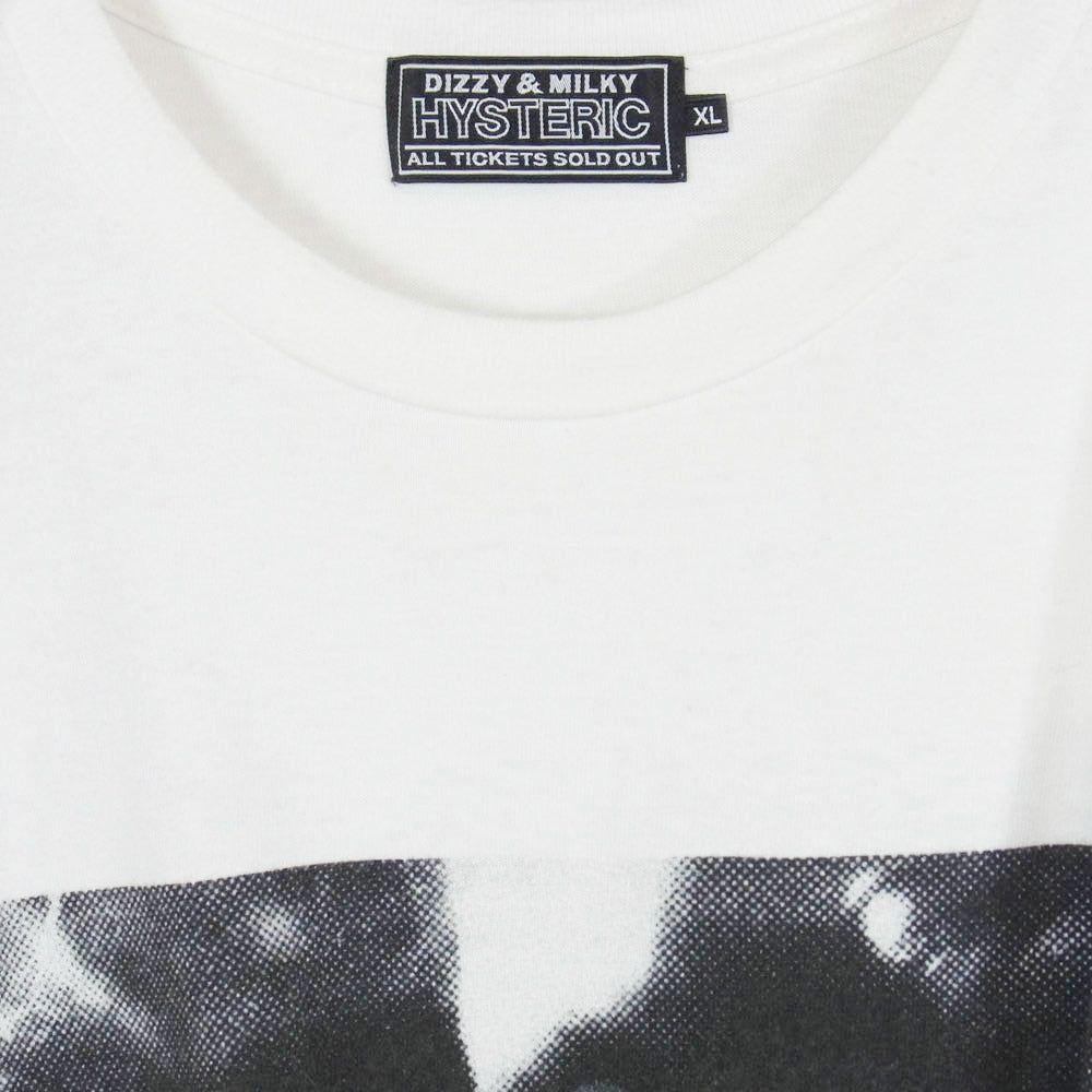 HYSTERIC GLAMOUR ヒステリックグラマー 23SS 02232CT19 中平卓馬 別注 フォトプリント 半袖 Tシャツ ホワイト系 XL【中古】