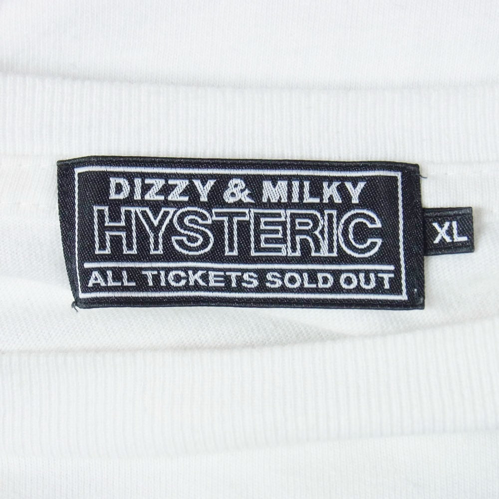 HYSTERIC GLAMOUR ヒステリックグラマー 23SS 02232CT19 中平卓馬 別注 フォトプリント 半袖 Tシャツ ホワイト系 XL【中古】