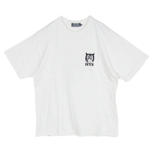 HYSTERIC GLAMOUR ヒステリックグラマー 02241CT54 HOTTER THAN HELL ヒスガール プリント Tシャツ 半袖 カットソー ホワイト系 XL【中古】